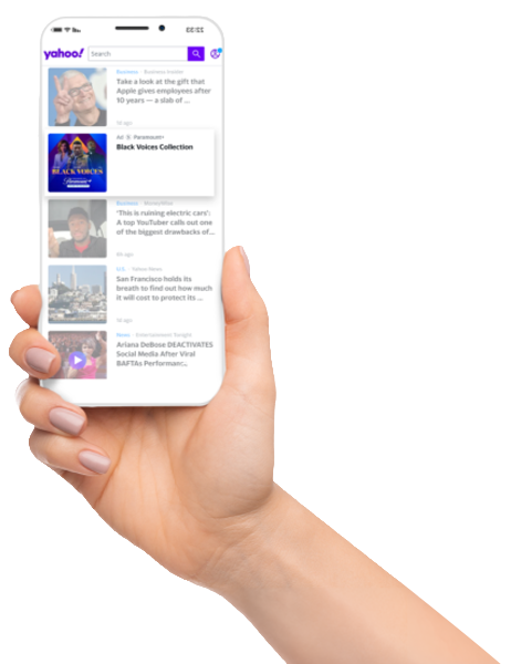 Hand holding phone